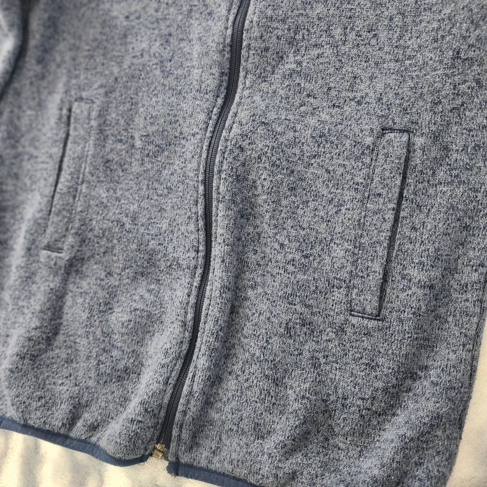 Children's Place Boys‎ Blue Fleece Full Zip Jacket XXL (16) Two Tone Sweatshirt